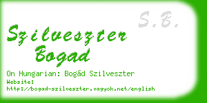 szilveszter bogad business card